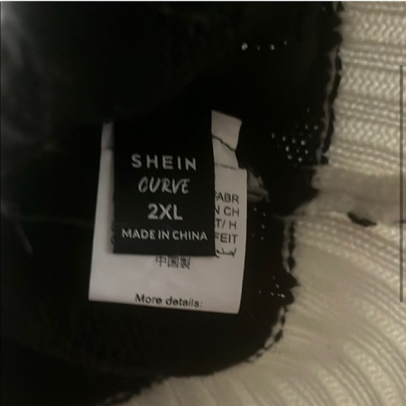 Black and White Women's Sweater - Picture 3 of 8